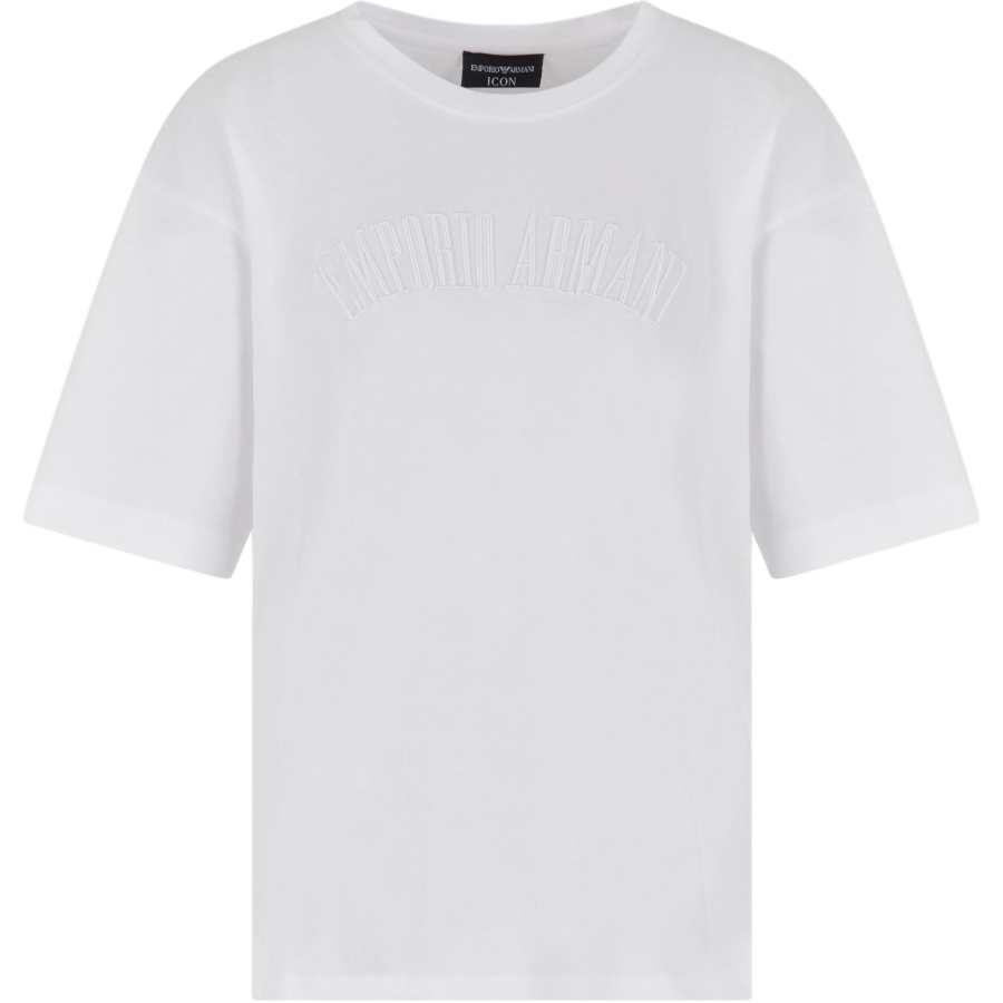 EMPORIO ARMANI Supima Jersey T shirt With Icon Logo Embroidery