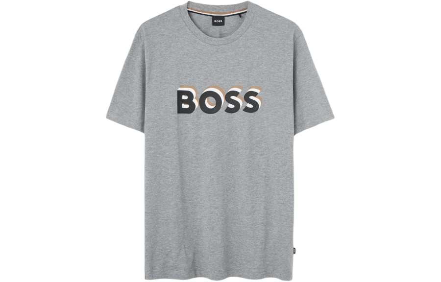 HUGO BOSS Boss Logo stamp Cotton T shirt