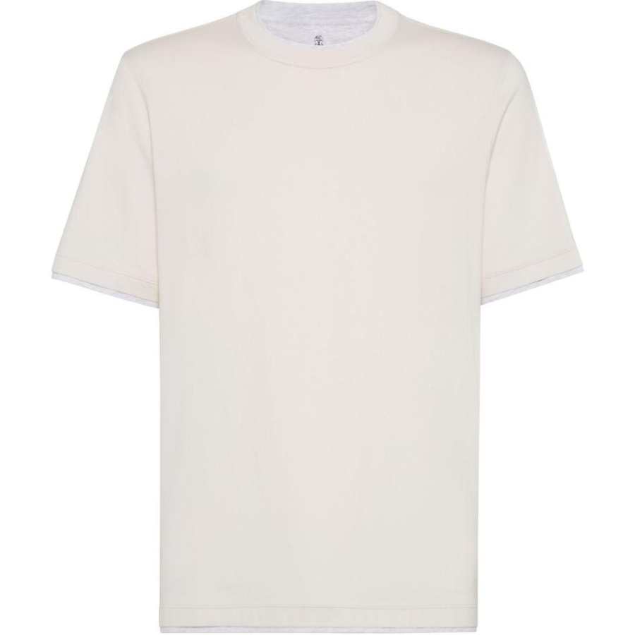 Brunello Cucinelli Layered Detailed Crewneck T Shirt