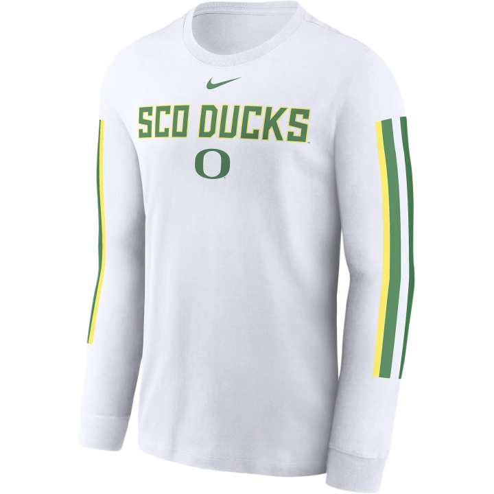 Nike Nike College Oregon Ducks Local Spirit Slogan T Shirt Men's White