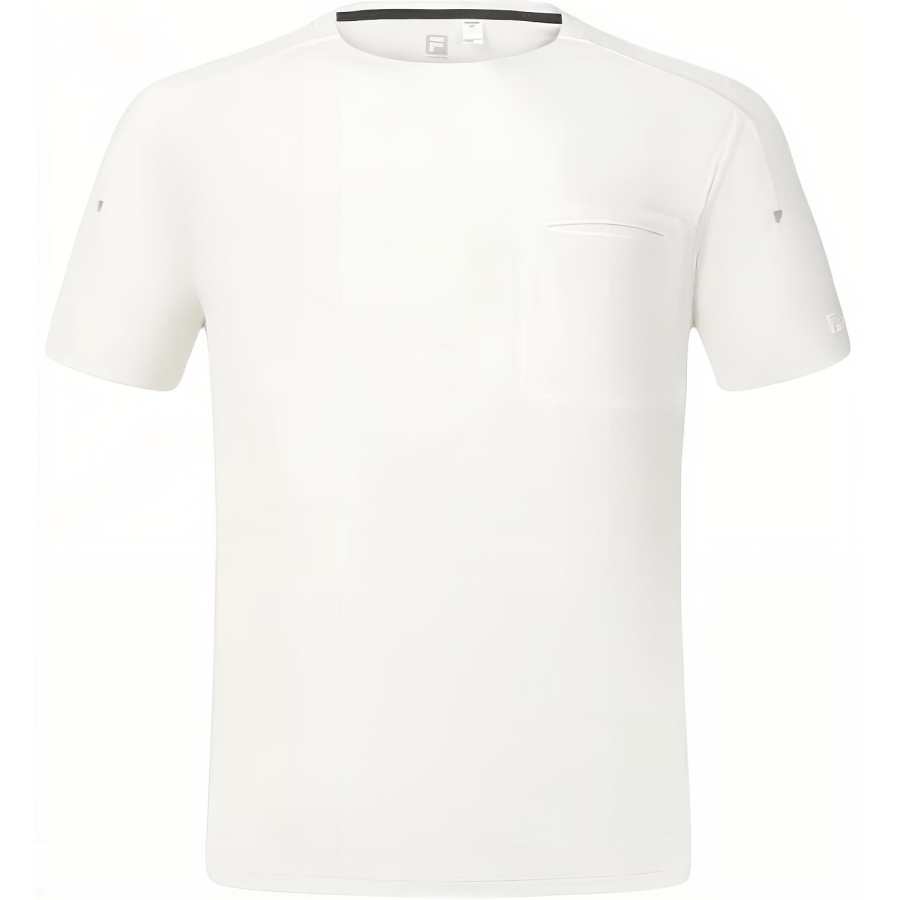 FILA T Shirts Men's White Crew Neck Moderate
