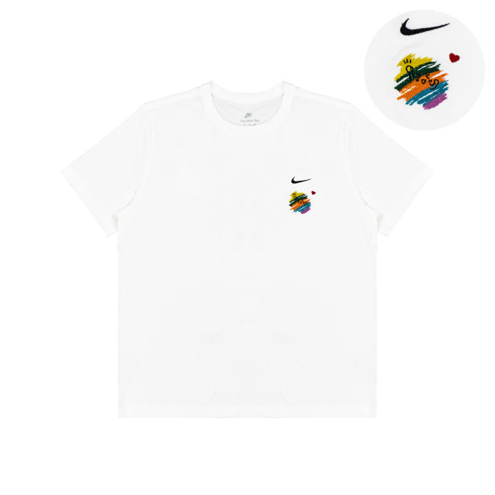 Nike Nike T Shirts Unisex White Crew Neck Moderate Straight Fit