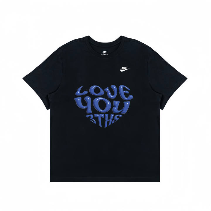 Nike Nike T Shirts Unisex Black Crew Neck Moderate Straight Fit