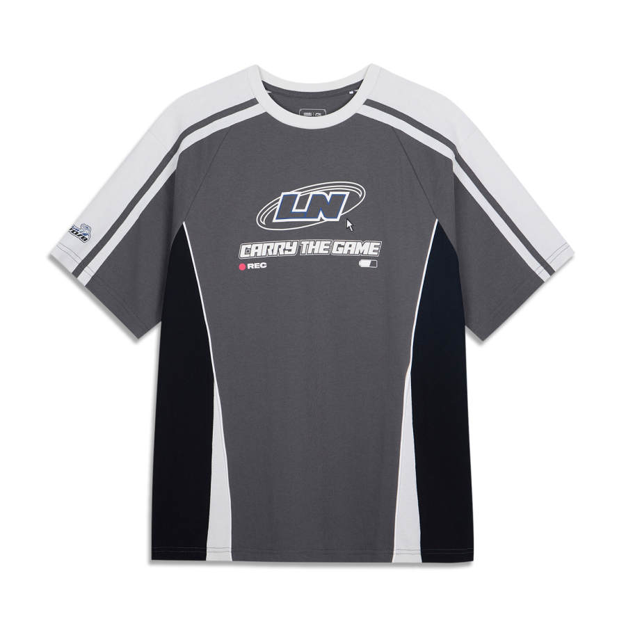 Li-Ning Li Ning x LEAGUE OF LEGENDS Sports Life Collection T Shirt Unisex Coal Smoke Gray/Black