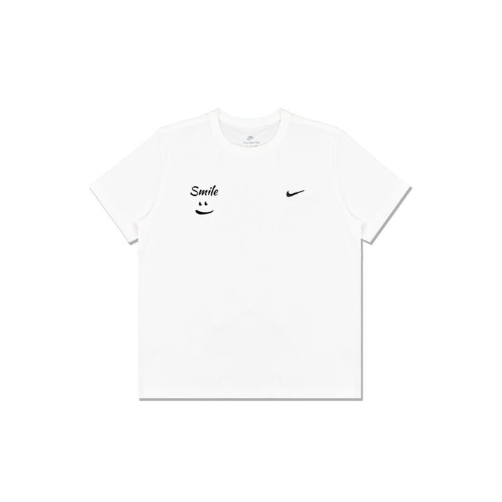 Nike Nike T Shirts Men's White Crew Neck Moderate Straight Fit