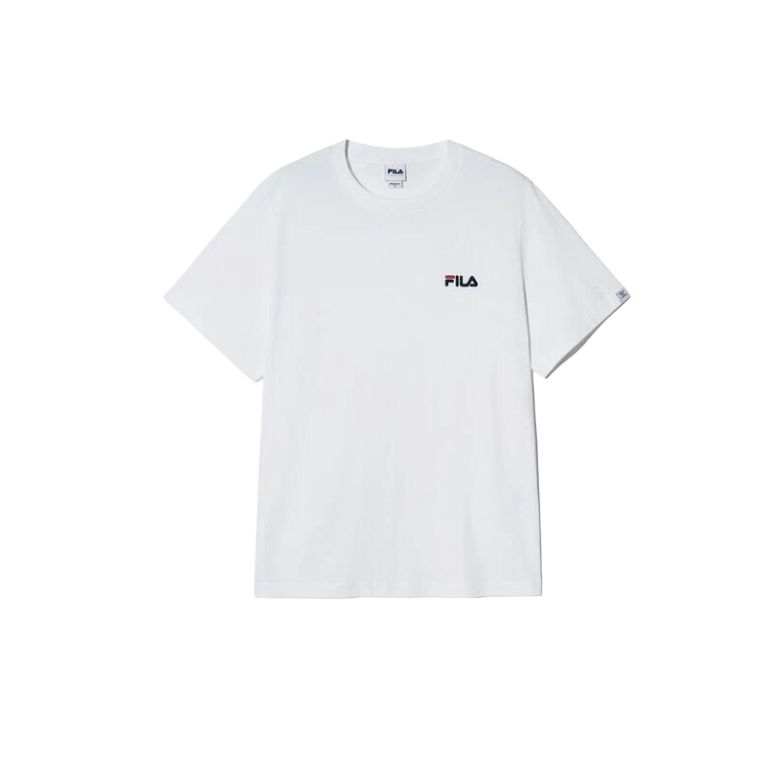 FILA T Shirts Unisex Gray White OWH Crew Neck Moderate
