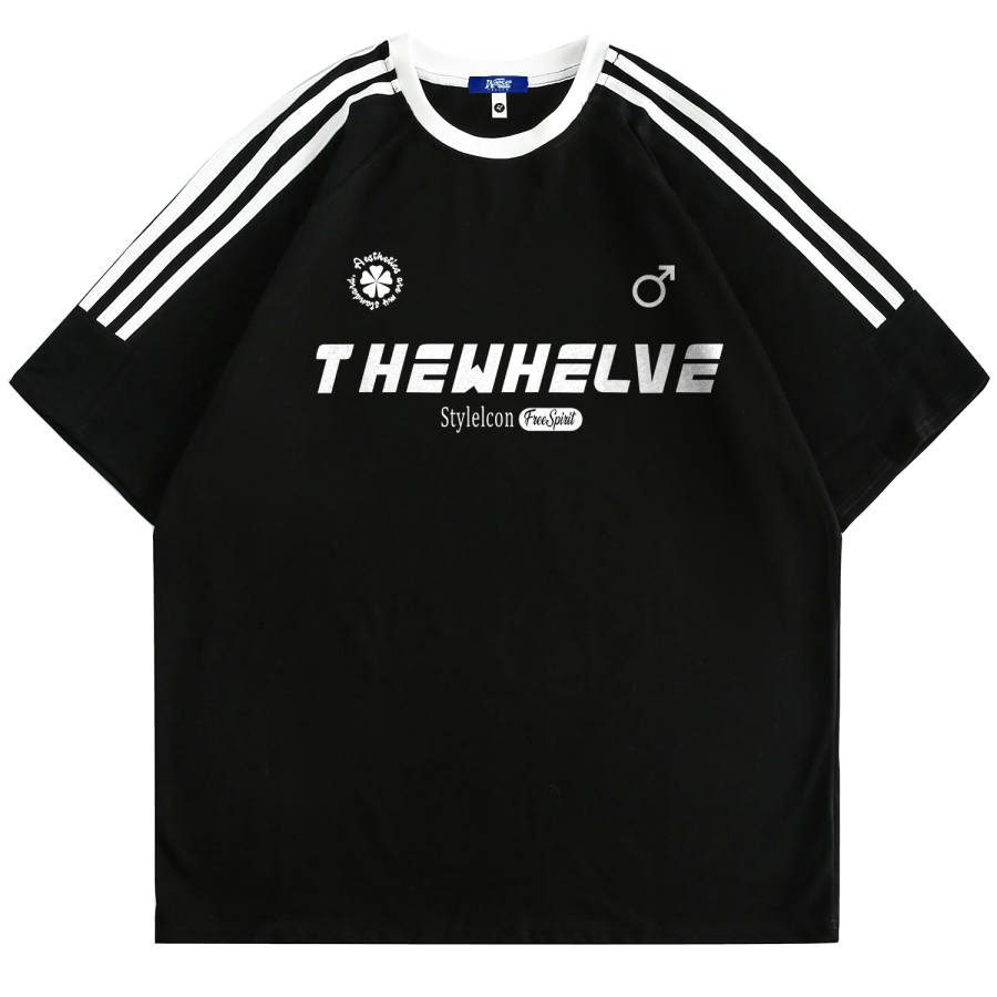 WHELVE T Shirts Unisex Crew Neck Moderate Heavyweight