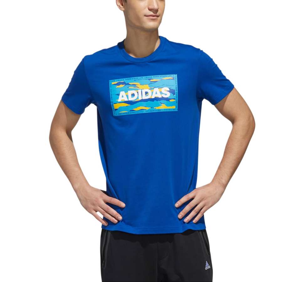 Adidas Adidas T Shirt Men's Collegiate Blue