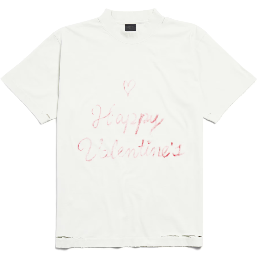 Balenciaga SS25 T Shirt Slim Fit Unisex White