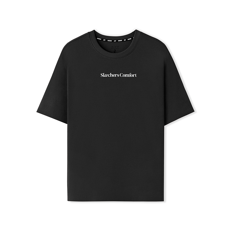 Skechers Sports Lifestyle Trendy Quick Dry T Shirt Unisex Carbon Black