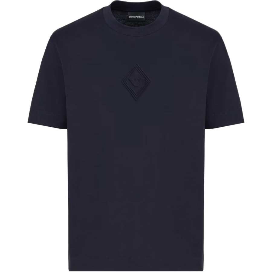 EMPORIO ARMANI Asv Jersey T shirt With Embossed Eagle Logo