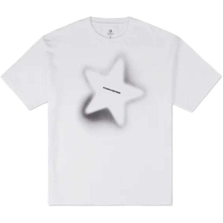 Converse Converse T Shirts Men's White Crew Neck Moderate