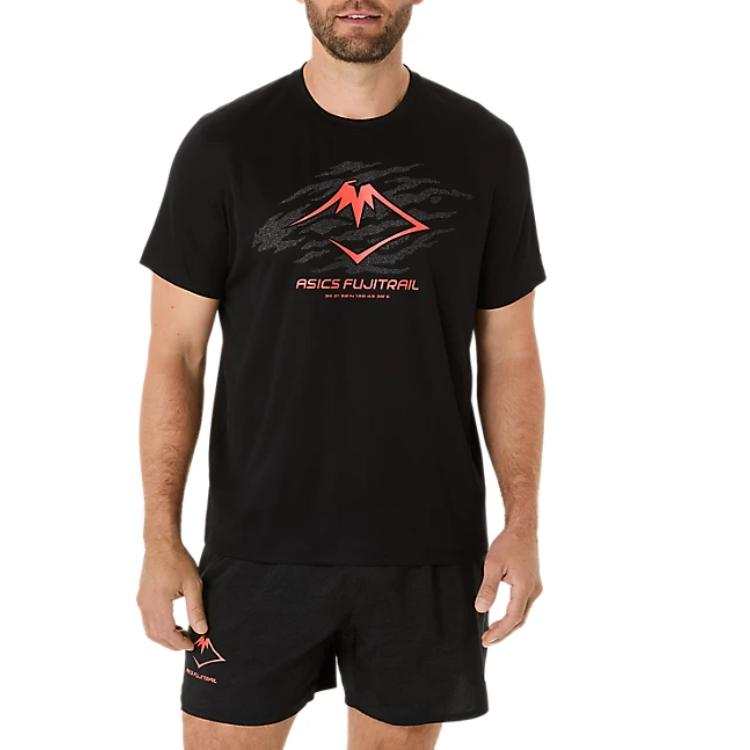 ASICS Asics FUJITRAIL T Shirt Men's Black