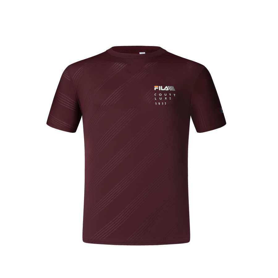 FILA Set-in Sleeve T-Shirt Men's Wine Red