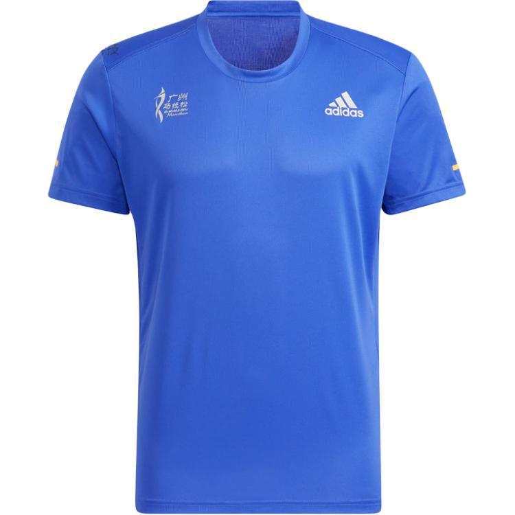 Adidas Adidas T Shirts Men's Blue Crew Neck Moderate