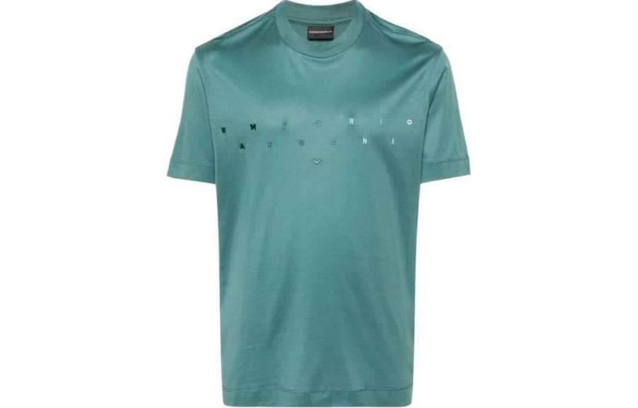 Emporio Armani logo-embroidery jersey T-shirt
