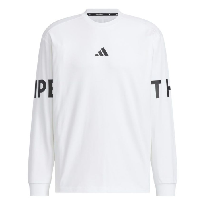 Adidas Adidas SS25 M WORD LS T Shirt Men's White