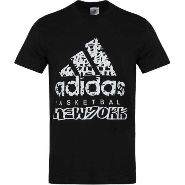 Adidas Adidas T Shirts Men's Black Crew Neck Moderate