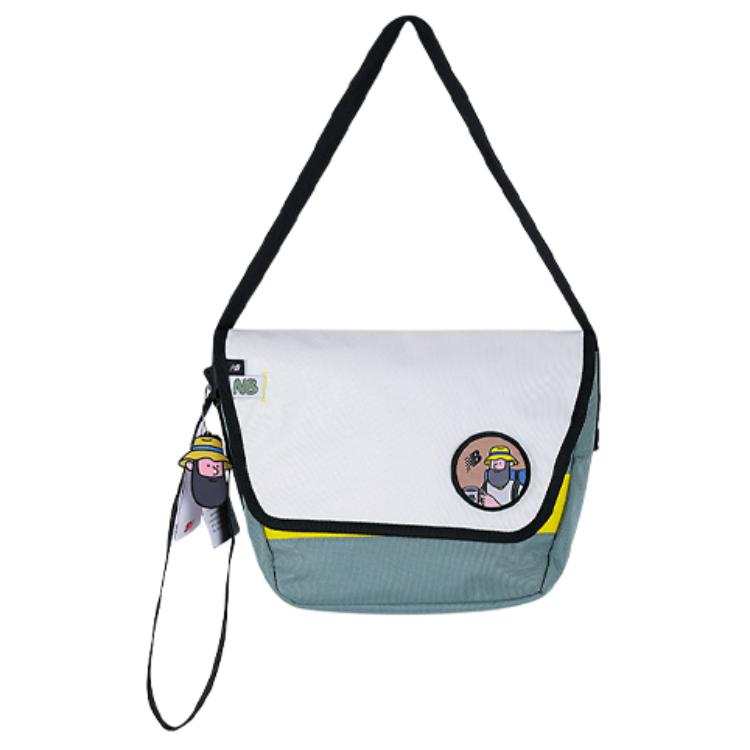 New Balance New Balance Unisex Fabric Crossbody Bag Unisex White/Green