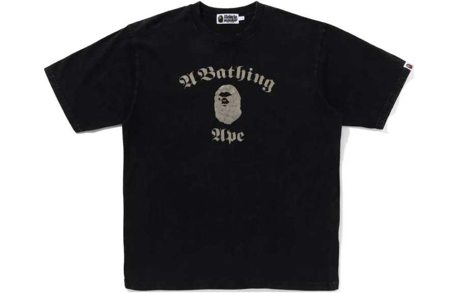 A BATHING APE Bape Overdye Relaxed Fit Tee