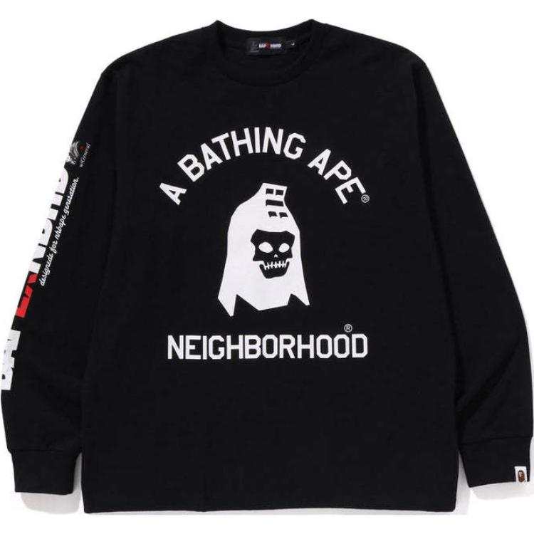 A BATHING APE Bape X Naruto Ape Head L/S Tee