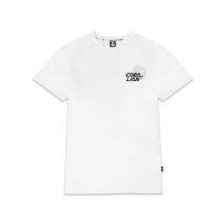 CORALIAN T Shirts Unisex White Crew Neck Moderate Straight Fit