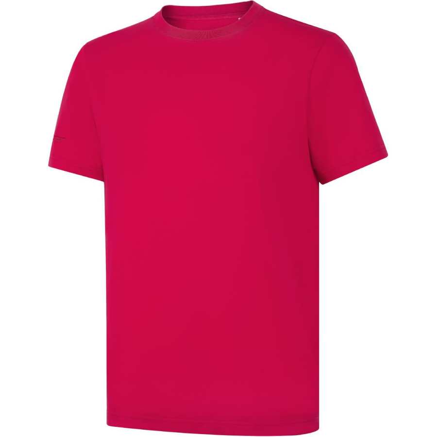 Li-Ning Li Ning T Shirts Men's Bull Red Crew Neck Moderate Straight Fit