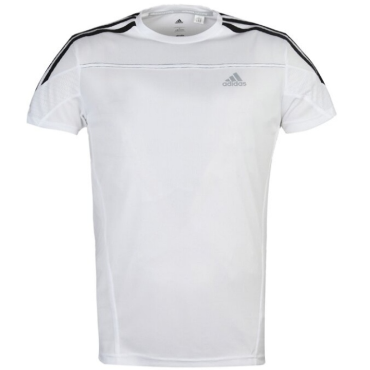 Adidas Adidas T Shirts Men's White Crew Neck Moderate