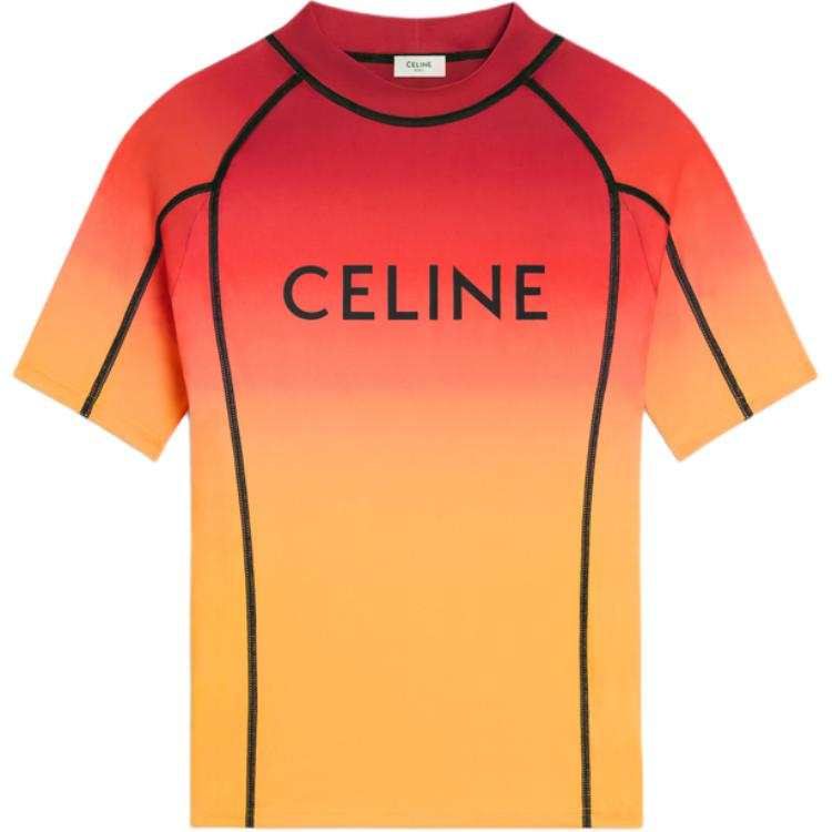 CELINE CELINE Surf T-shirt In Sunset Lycra