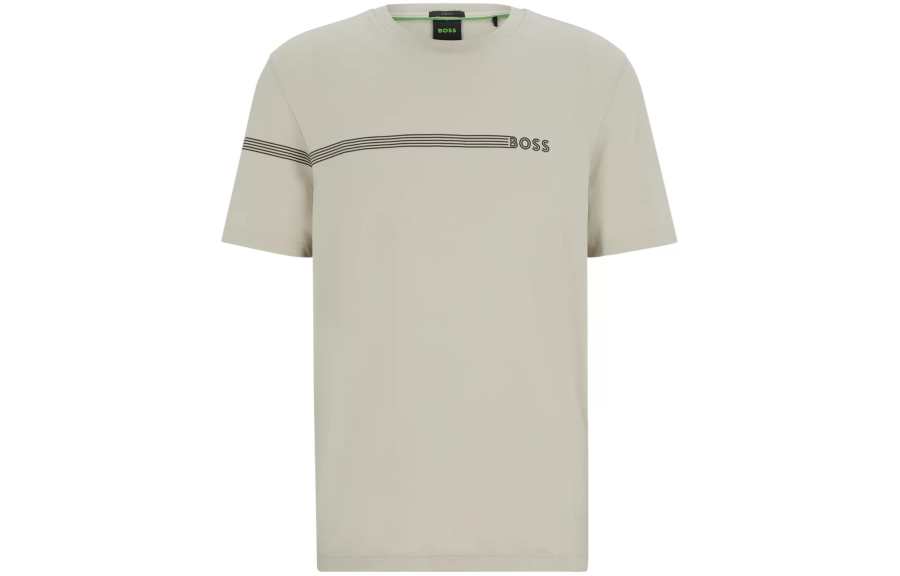 HUGO BOSS Boss HUGO BOSS Logo Detailed Crewneck T Shirt