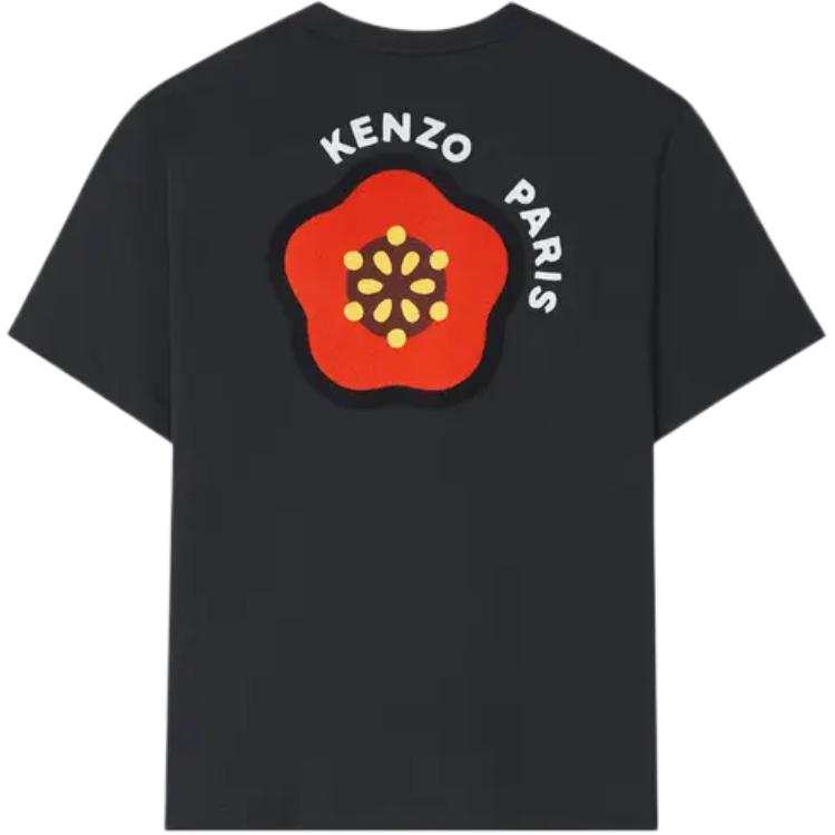 KENZO Pop Logo Embroidered Crewneck T Shirt