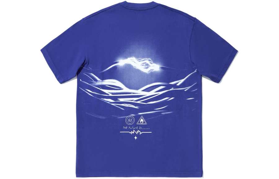 Li-Ning Li Ning Drop Shoulder Sleeve T Shirt Men's Shadow Purple Blue