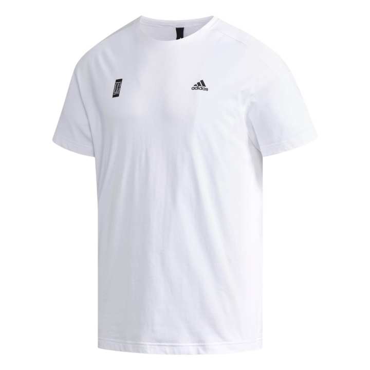 Adidas Adidas T Shirts Men's White Crew Neck Moderate