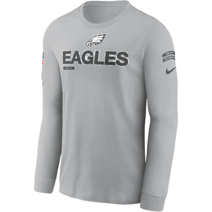 Nike Nike Philadelphia Eagles Salute To Service Mascot Edge Legend Men's Nike Nfl Long Sleeve T Shirt