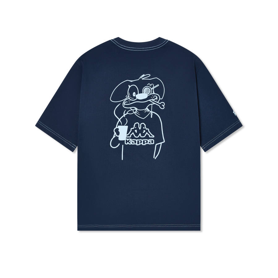 Kappa Kappa T Shirt Men's Ink Spring Blue
