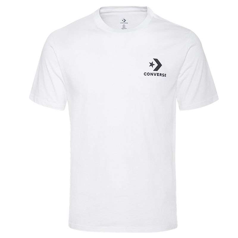 Converse CHEST STARStar Chevron T Shirt Men's White