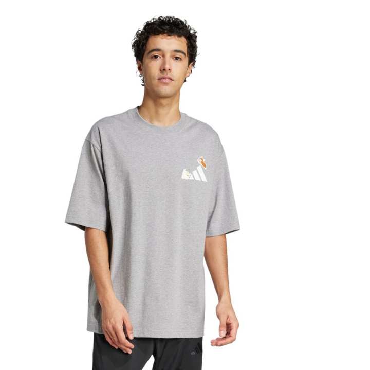 Adidas Adidas T Shirt Unisex Basic Heather Gray