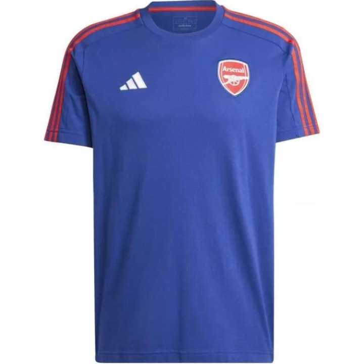 Adidas Adidas T Shirts Men's Blue Crew Neck Moderate Straight Fit