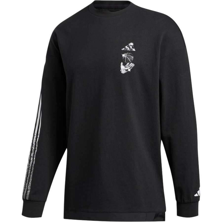 Adidas Adidas M TEE LS T Shirt Men's Black