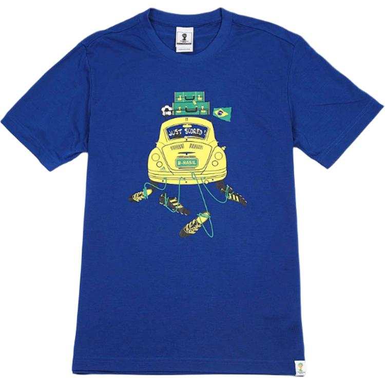 Adidas Adidas T Shirts Men's Blue Crew Neck Moderate