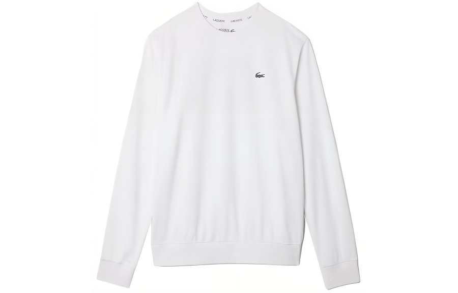 LACOSTE T Shirts Men's White Crew Neck Moderate Straight Fit
