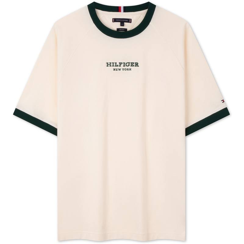 Tommy Hilfiger T Shirt Men's Ecru