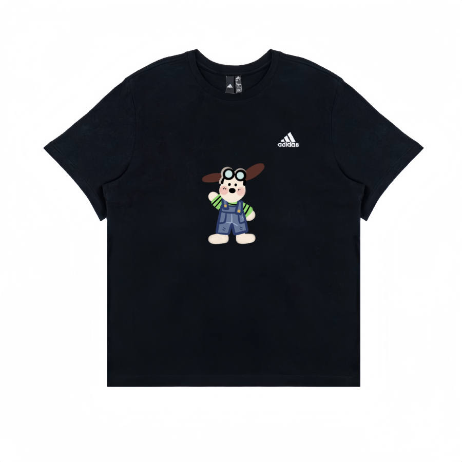 Adidas Adidas T Shirts Unisex Black Crew Neck Moderate Straight Fit