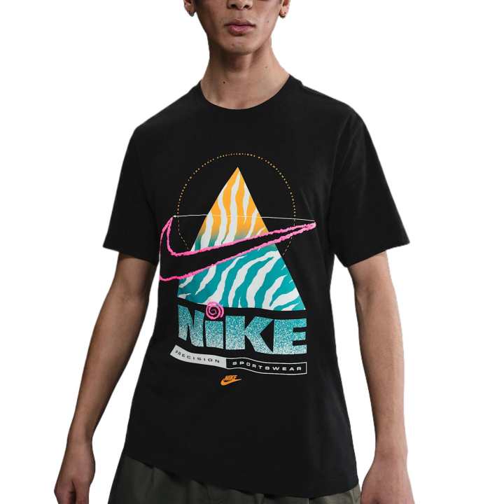 Nike Nike T Shirts Men's Black Crew Neck Moderate