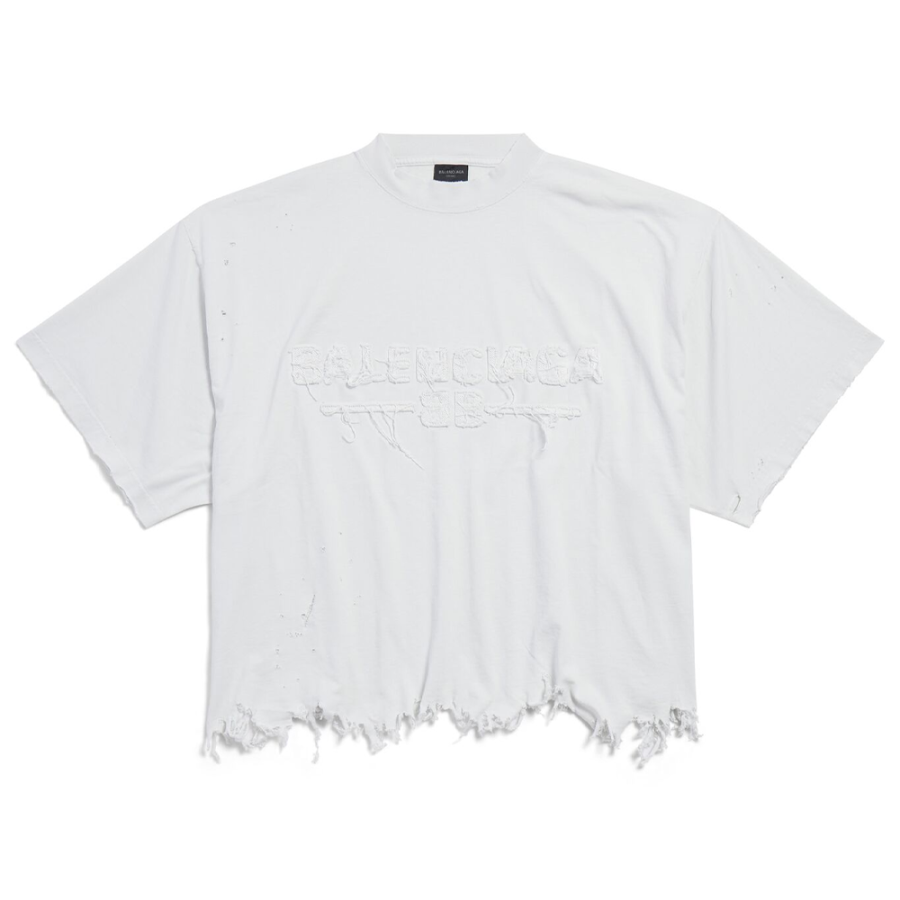 Balenciaga SS25 T Shirt Regular Fit Unisex White