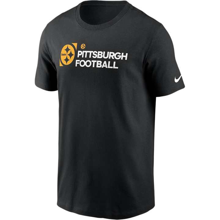 Nike Nike NFL Pittsburgh Steelers Team Outline Essential T Shirt Men's Black