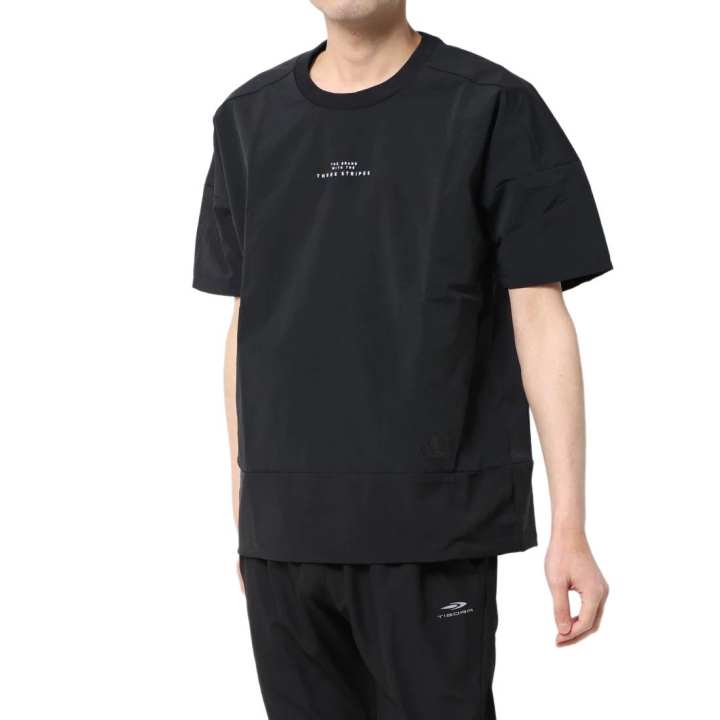 Adidas Adidas T Shirts Men's Black Crew Neck Moderate Straight Fit