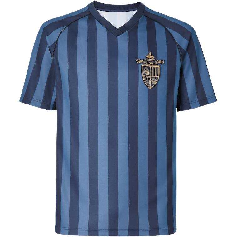 FENDI V Neck Striped T Shirt
