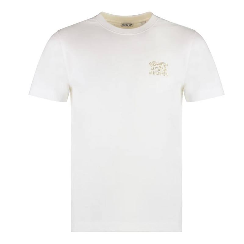 Burberry Logo Embroidered Crewneck T-Shirt
