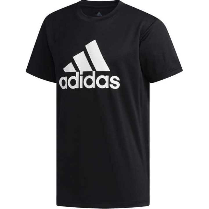 Adidas Adidas T Shirts Men's Black Crew Neck Moderate Straight Fit